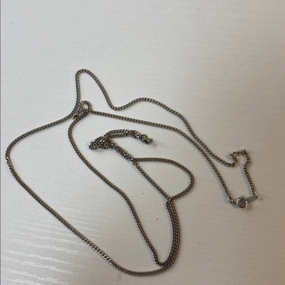 Silver tone necklace chain - Picture 4 of 4
